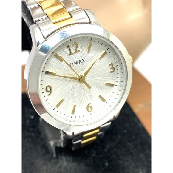Timex Women's Watch TW2V35900 Quartz Silver Dial Two Tone Stainless Stee… - Picture 12 of 13
